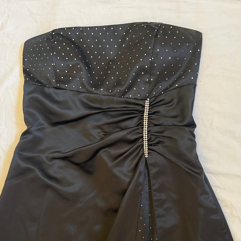 Elegant Black Strapless prime Dress